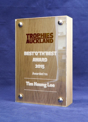 Buck - Wood and acrylic trophy