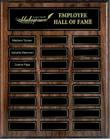 Walnut Honours Board XL