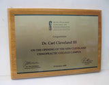 NZ Rimu plaque with plate