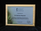 NZ Rimu plaque with plate