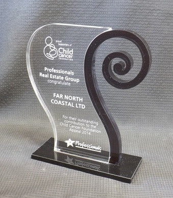 Koru Acrylic Trophy