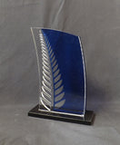 Silver fern acrylic trophy